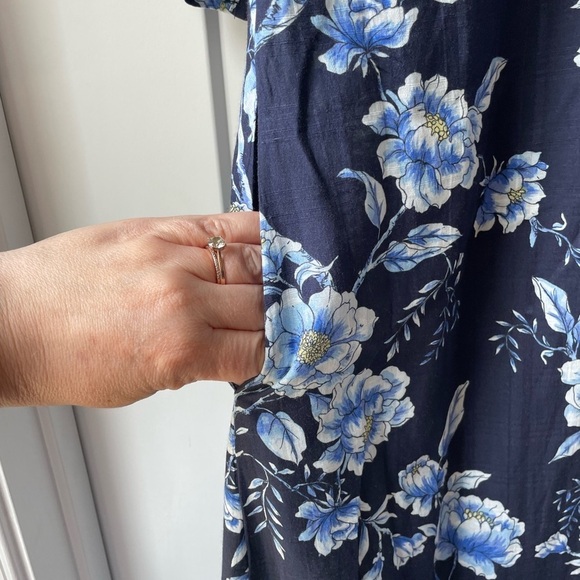 "Magnolia Grace" Johnny Was Floral Ruffle Sleeve Boho Midi Dress XS - Picture 7 of 11